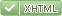 Unsere Website hat gültiges XHTML 1.0.